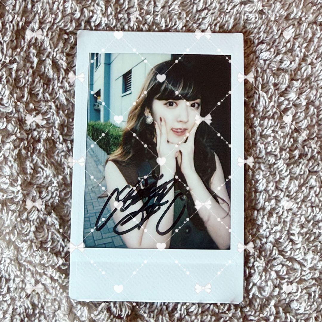 鈴木愛理　直筆サイン入りチェキ写真　ハロプロ