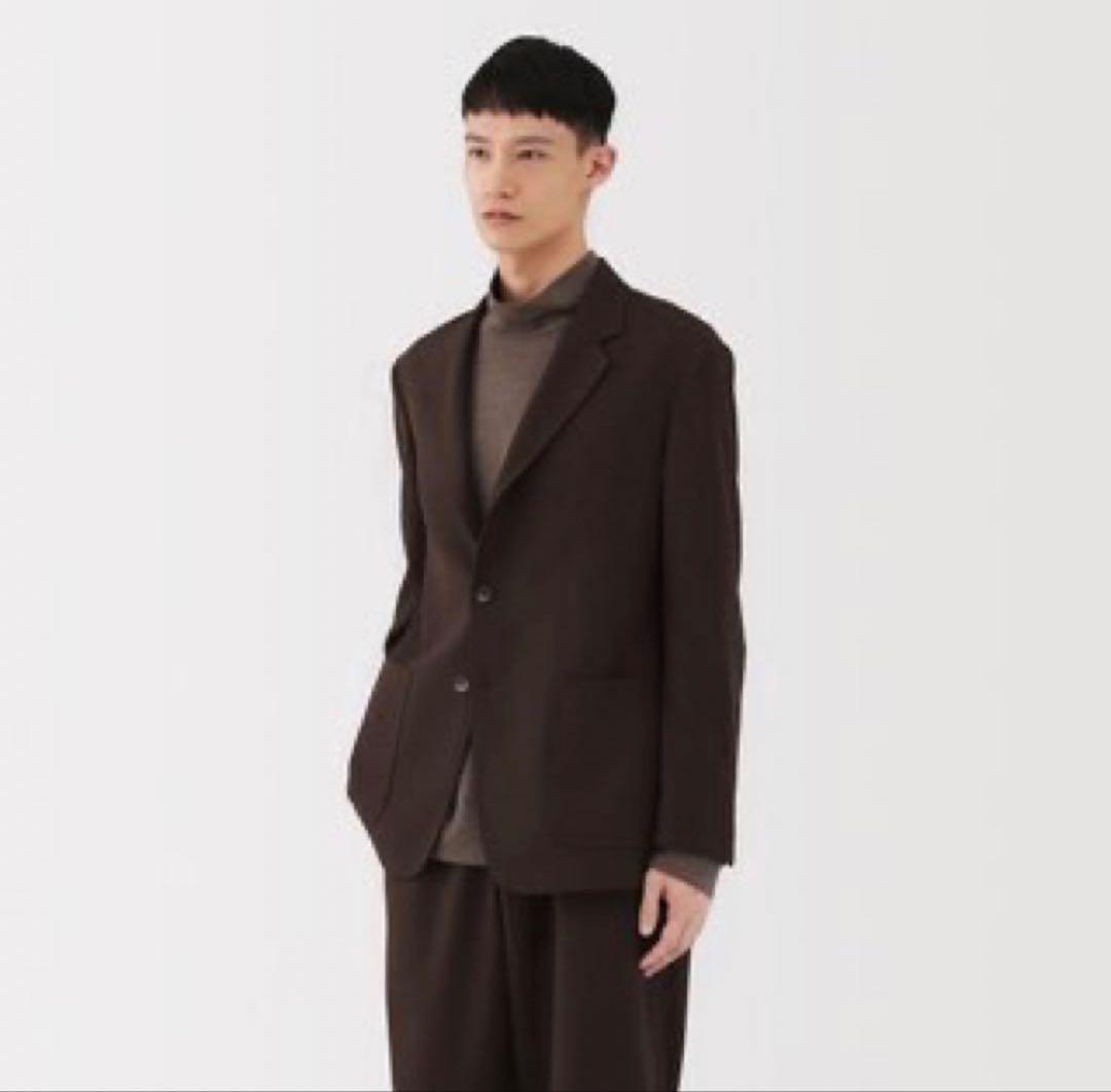 MUJI Labo 紳士　ユニフォーム素材で作ったブレザー　ブラウン　XL