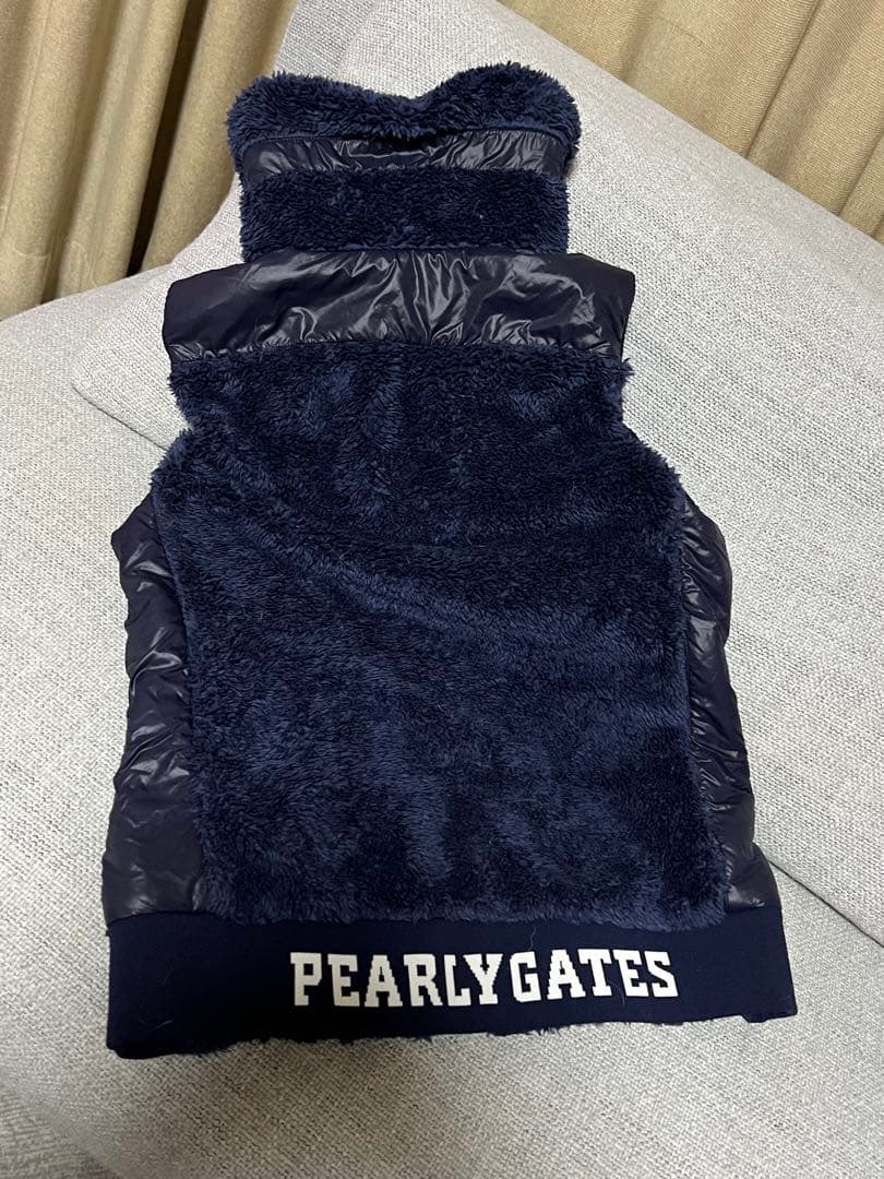 PEARLY GATES フリースベスト ネイビー　0