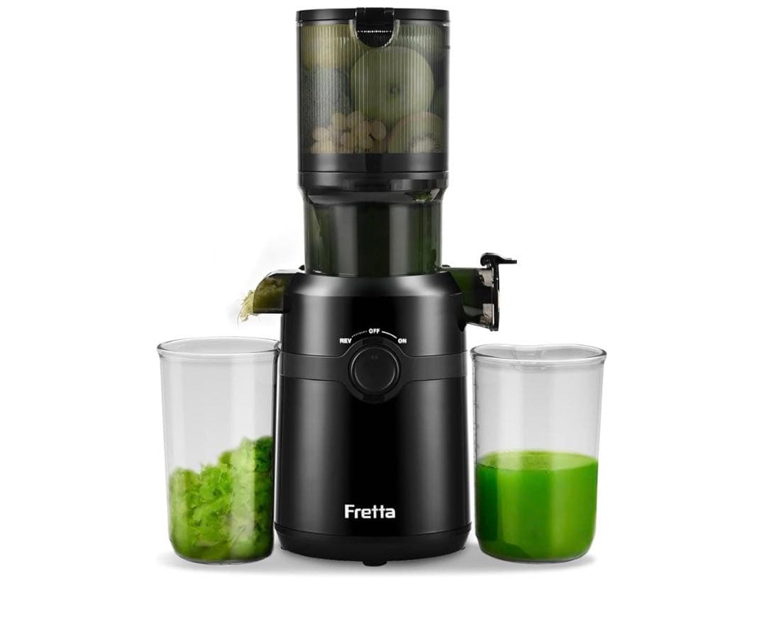 12021 Fretta スロージューサー 10.8cm広い投入口 1L大容量