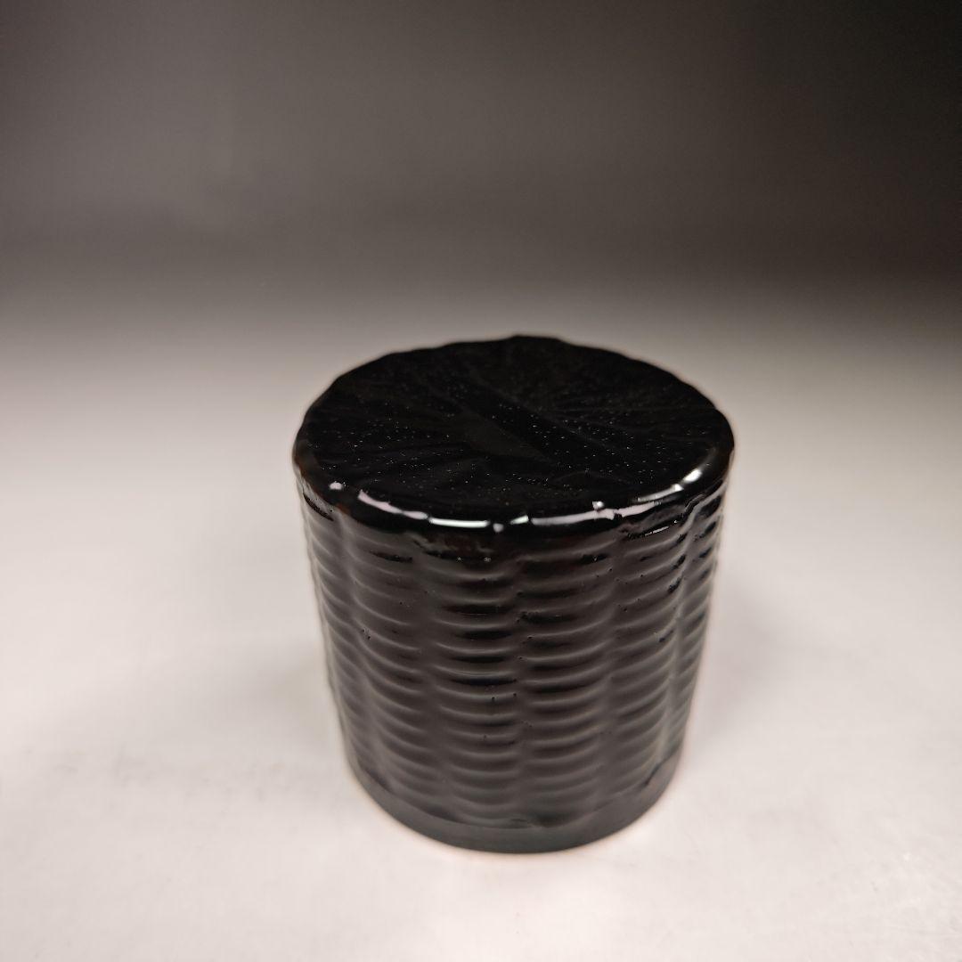 イ380 棗『塗師　中林星山』『柿蒔絵　篭棗　共箱』茶入　茶器　茶道具