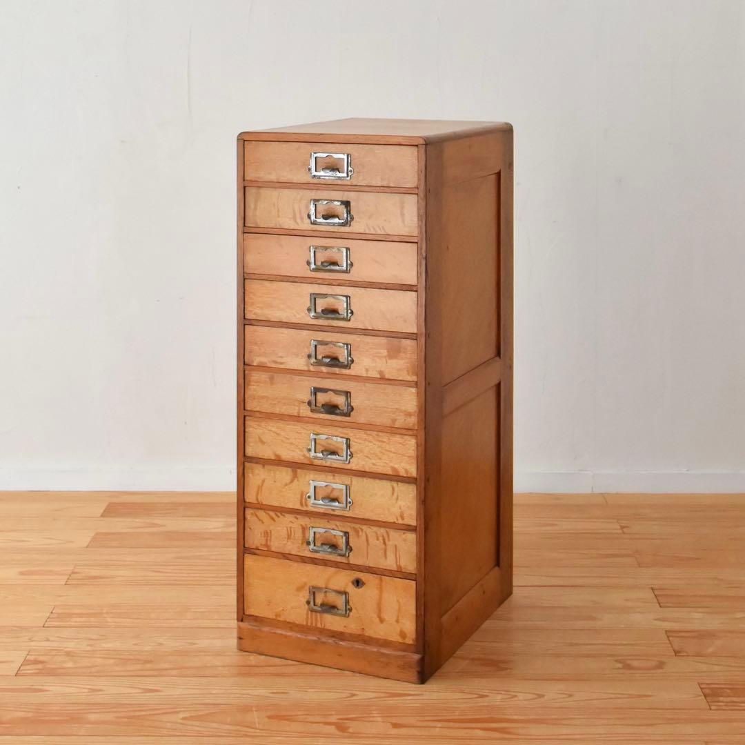 小引き出し　楢　無垢材　Made In Japan