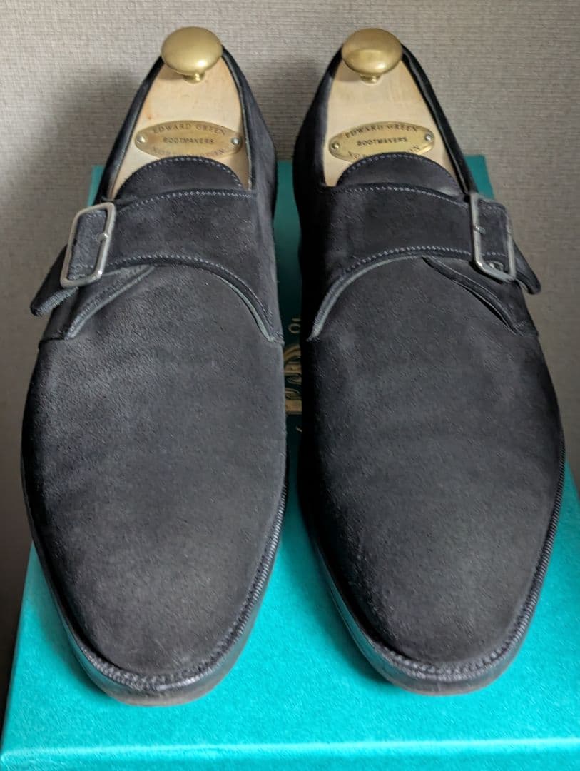 msek様用　エドワードグリーン　シングルモンク　ブラックスエード 6TROON