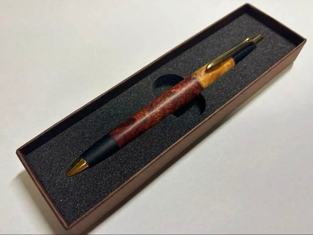 ボナンペン 本花梨瘤源平 真鍮金具 D1リフィルアダプター付き