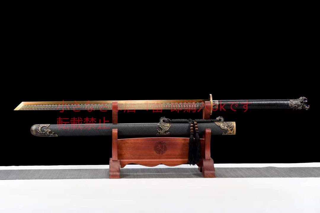 金竜が玉を吐く 古兵器 武具 刀装具 日本刀 模造刀 居合刀