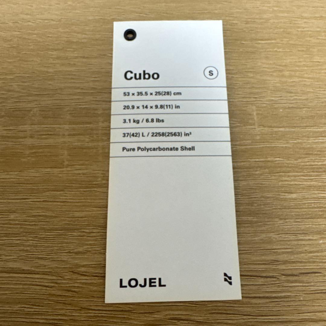 LOJEL スーツケース Cubo Small ブラック 保証書付き