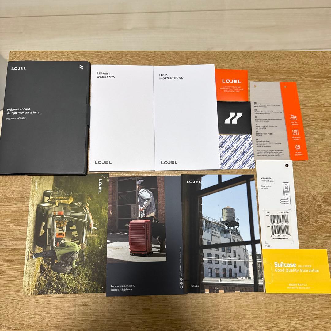 LOJEL スーツケース Cubo Small ブラック 保証書付き