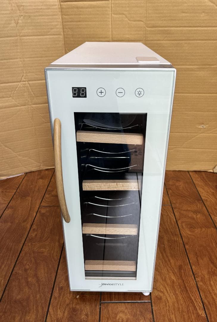 美品 deviceSTYLE CE-4W 4本収納用 ワインセラー ペルチェ方式