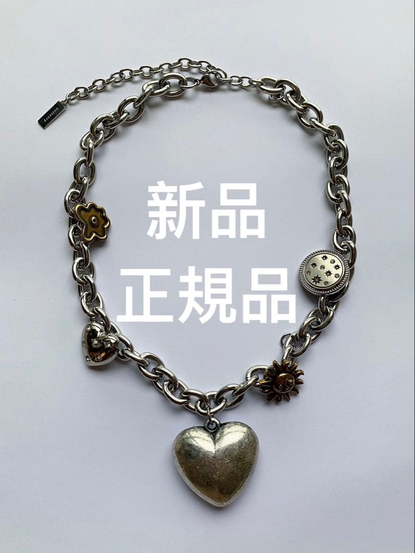 delivery 新品ハートチェーン　金属ネックレス　新品