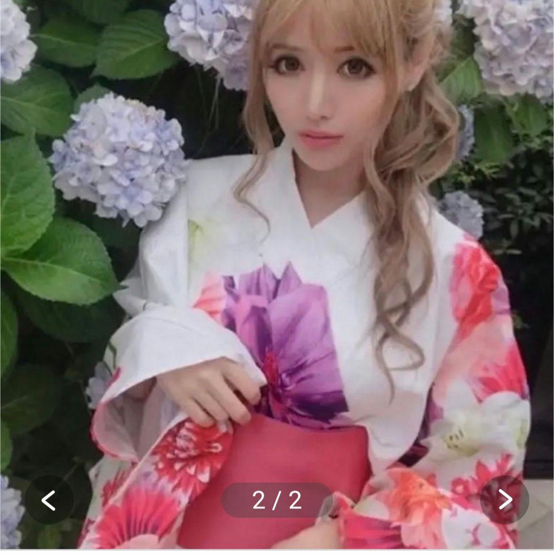 Rady フラワーブーケ　浴衣セット　白　ホワイト