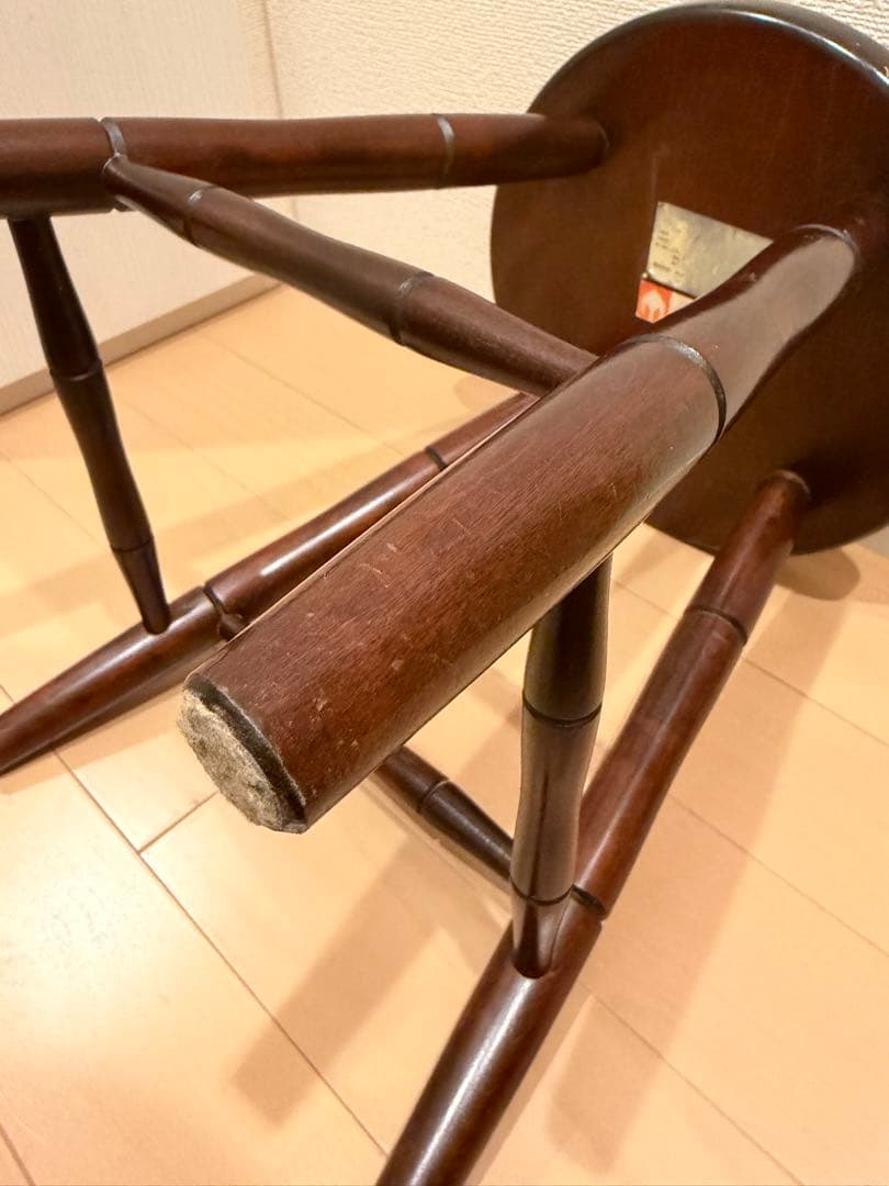 松本民芸 T字四脚スツール 丸椅子