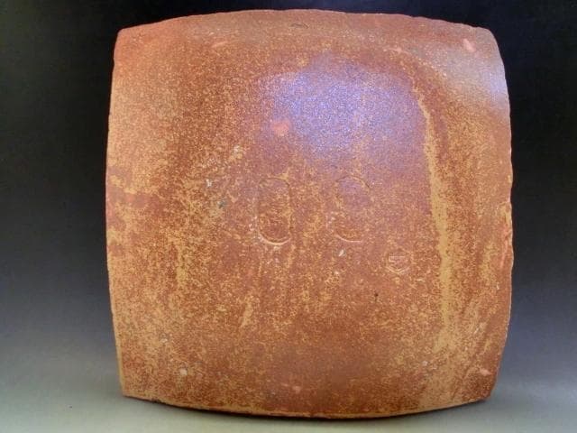 皿■蟷螂【番浦史郎】ばんうらしろう カマキリ 楓 飾り皿 料理皿 京焼 土物■