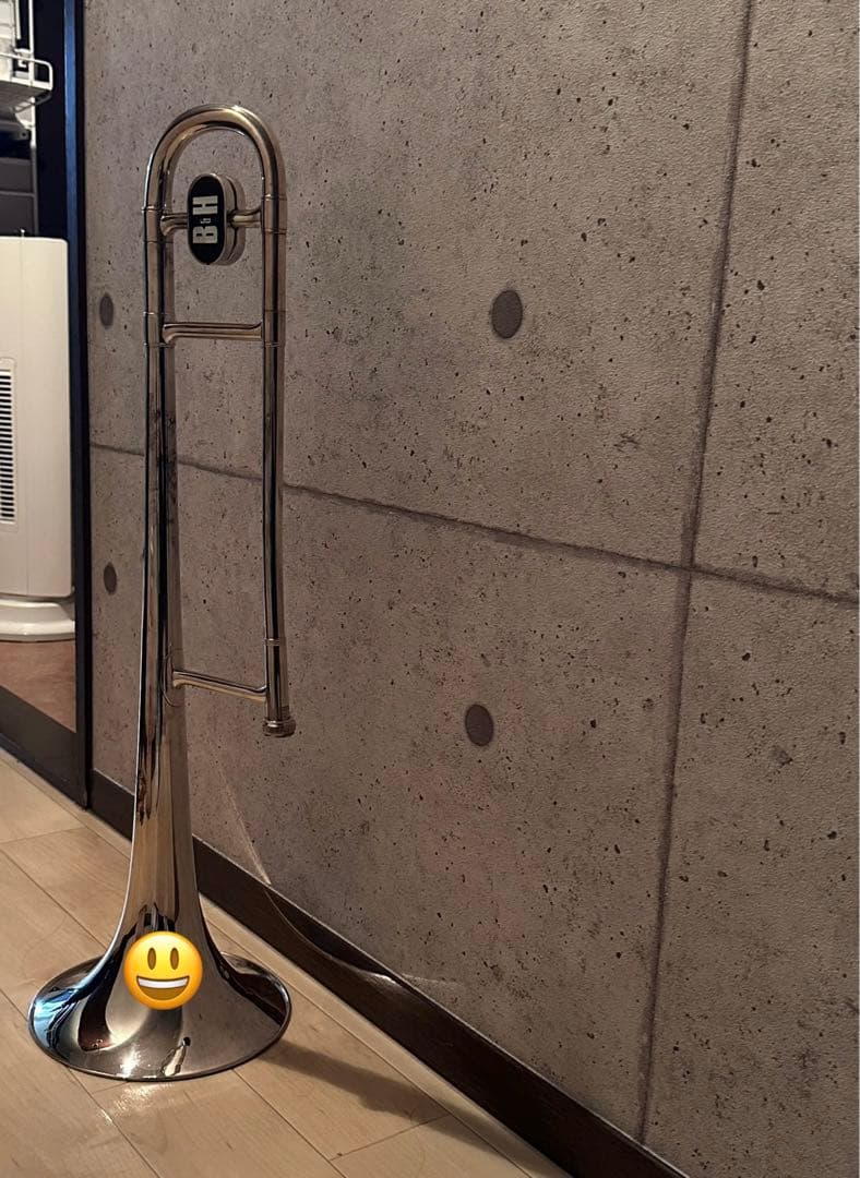 B&H テナートロンボーン　シルバー　C.C.シャイニーケース　青　セット