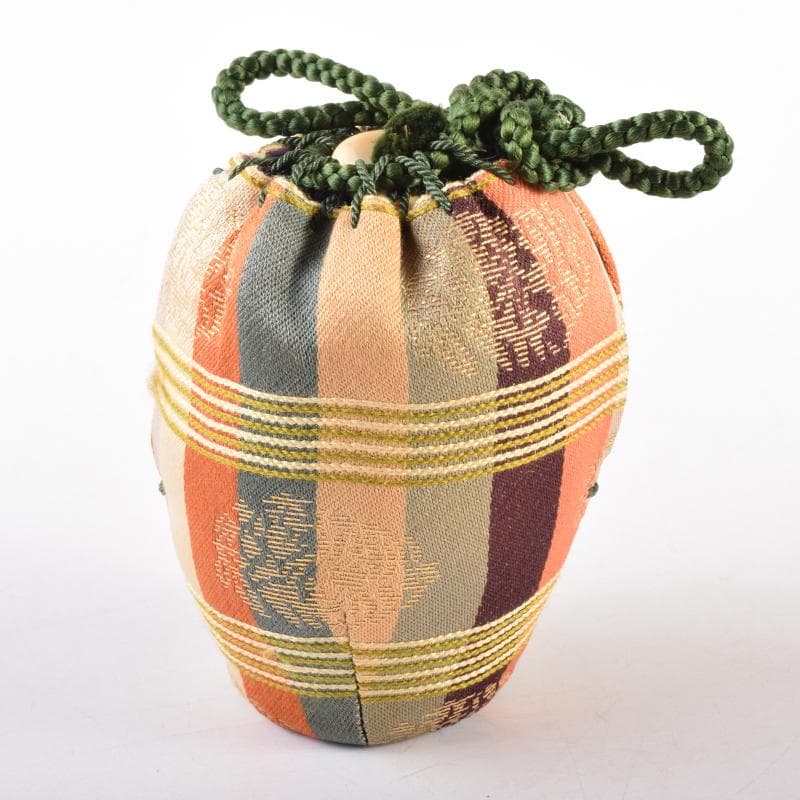 茶道具　高取焼　清水茂生造　文琳茶入　仕覆付　共箱　V　7006