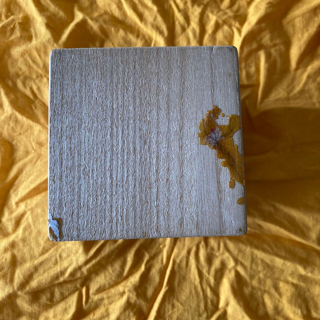 松喰鶴蒔絵　朱塗吹雪茶入れ　茶道具