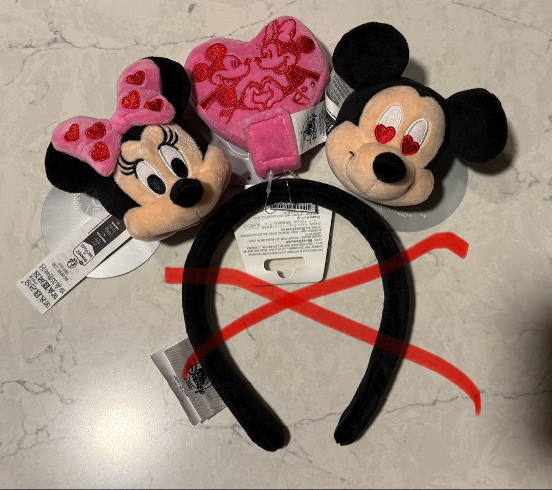 ⭐️日本未発売⭐️WDW ディズニー カスタムカチューシャ バレンタイン