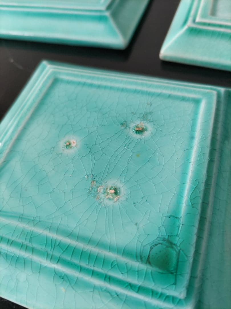 珉平焼網目豆皿5枚セット