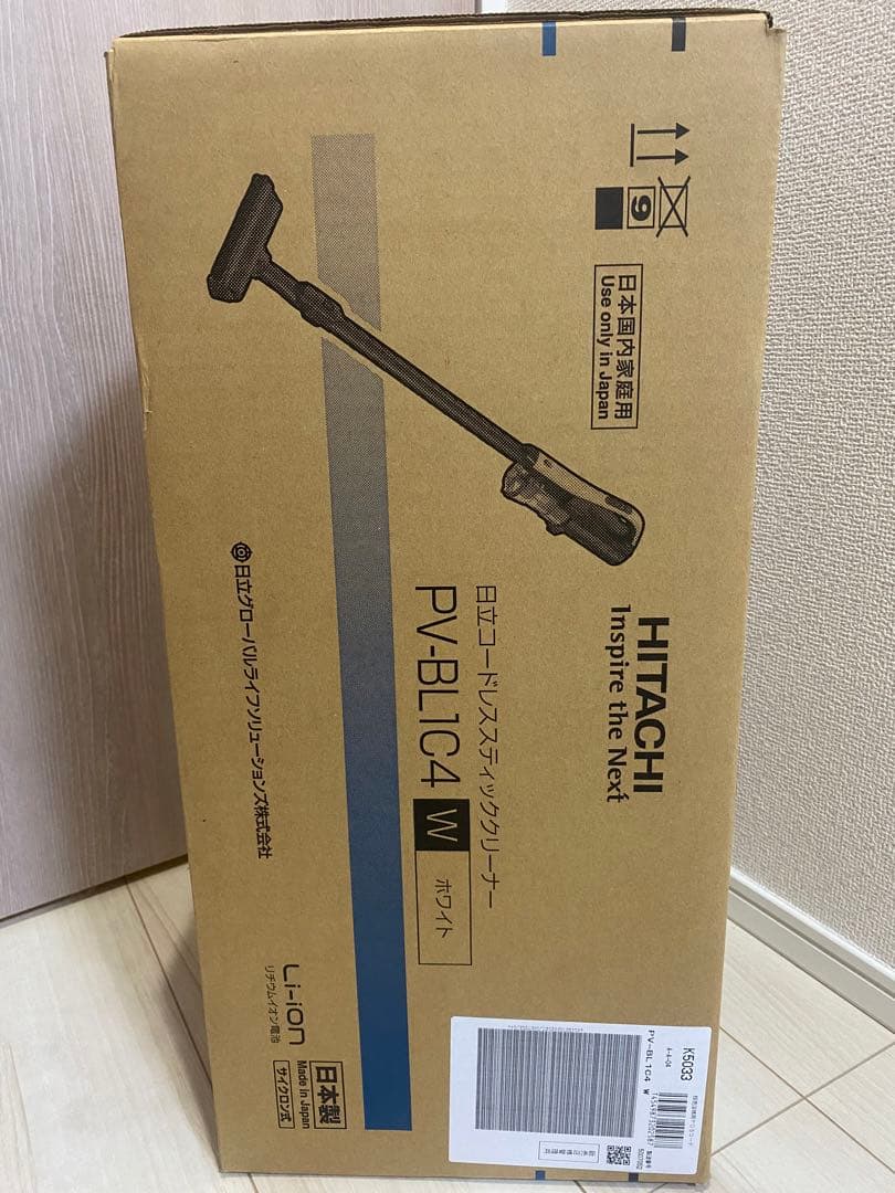 日立 掃除機 コードレス スティッククリーナー PV-BL1C4 W