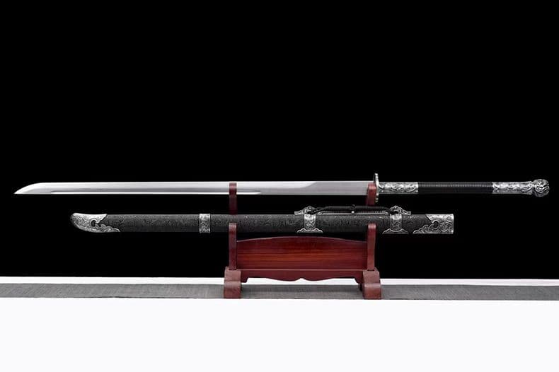 【アバパクリ】繍春刀 牛尾刀 苗刀 手鍛造打 古兵器 武具 刀装具 両手刀
