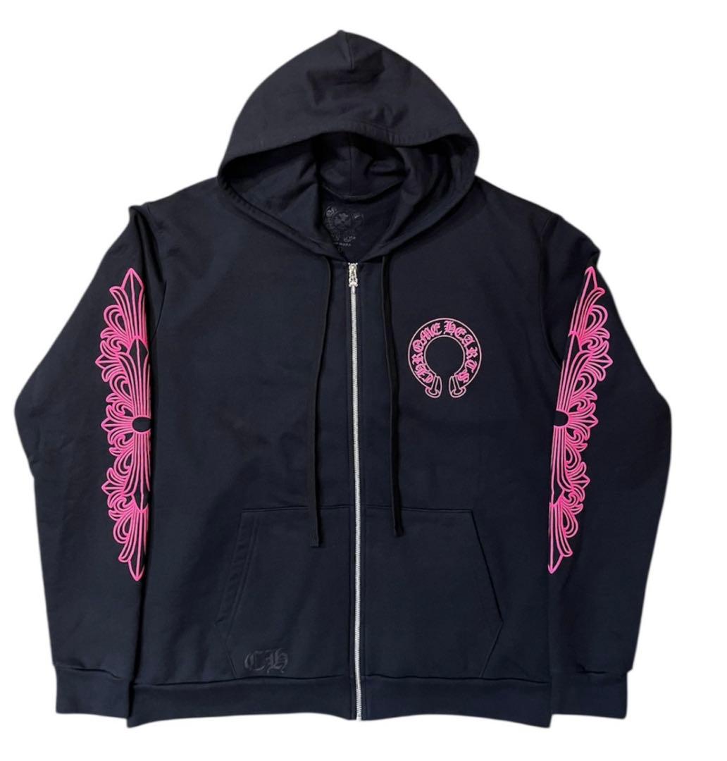 クロムハーツ ホースシュー フルジップ パーカー フーディ　BLACKPINK