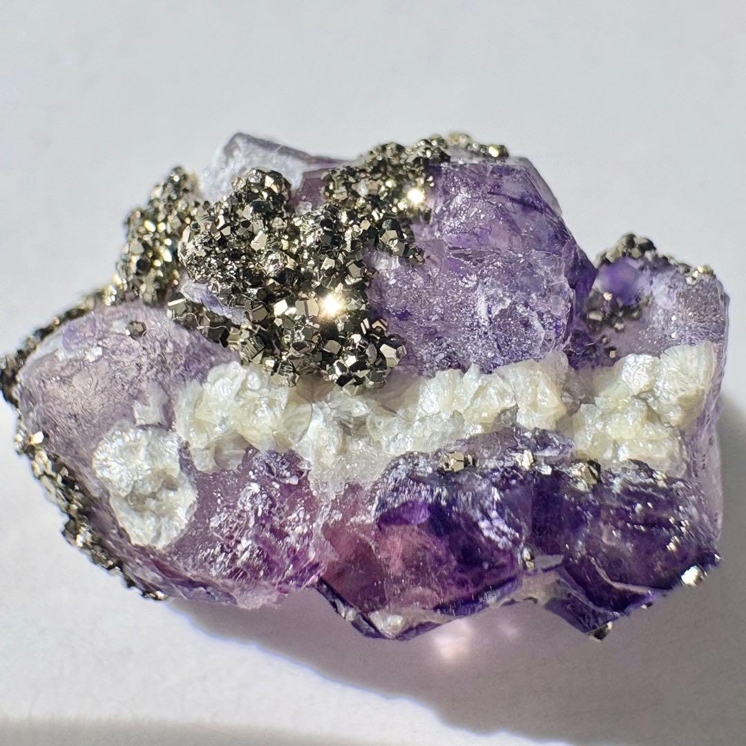 520 中国 内モンゴル産 レアタイプ フローライト&パイライト