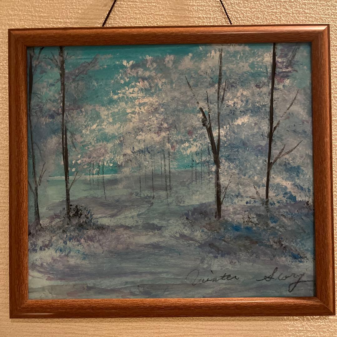 冬の森色紙サイズ　フレームなし