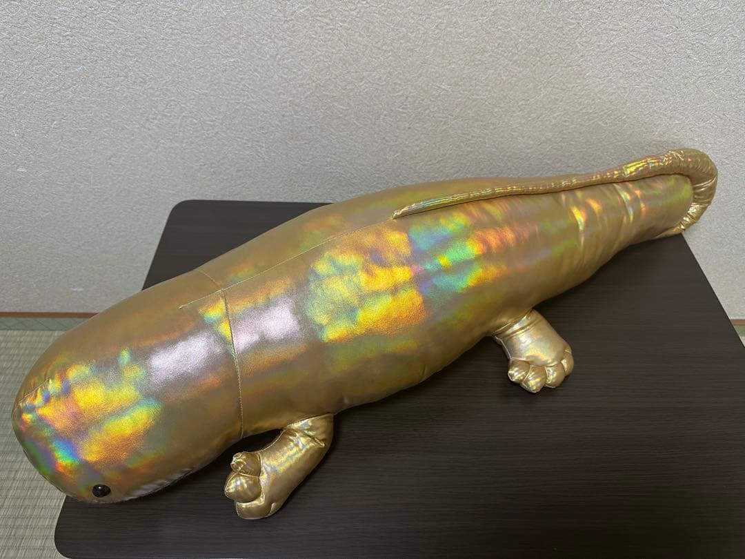 京都水族館 金のオオサンショウウオ ぬいぐるみ