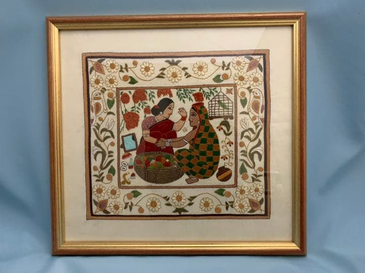 ノクシカタ　額装刺繍絵