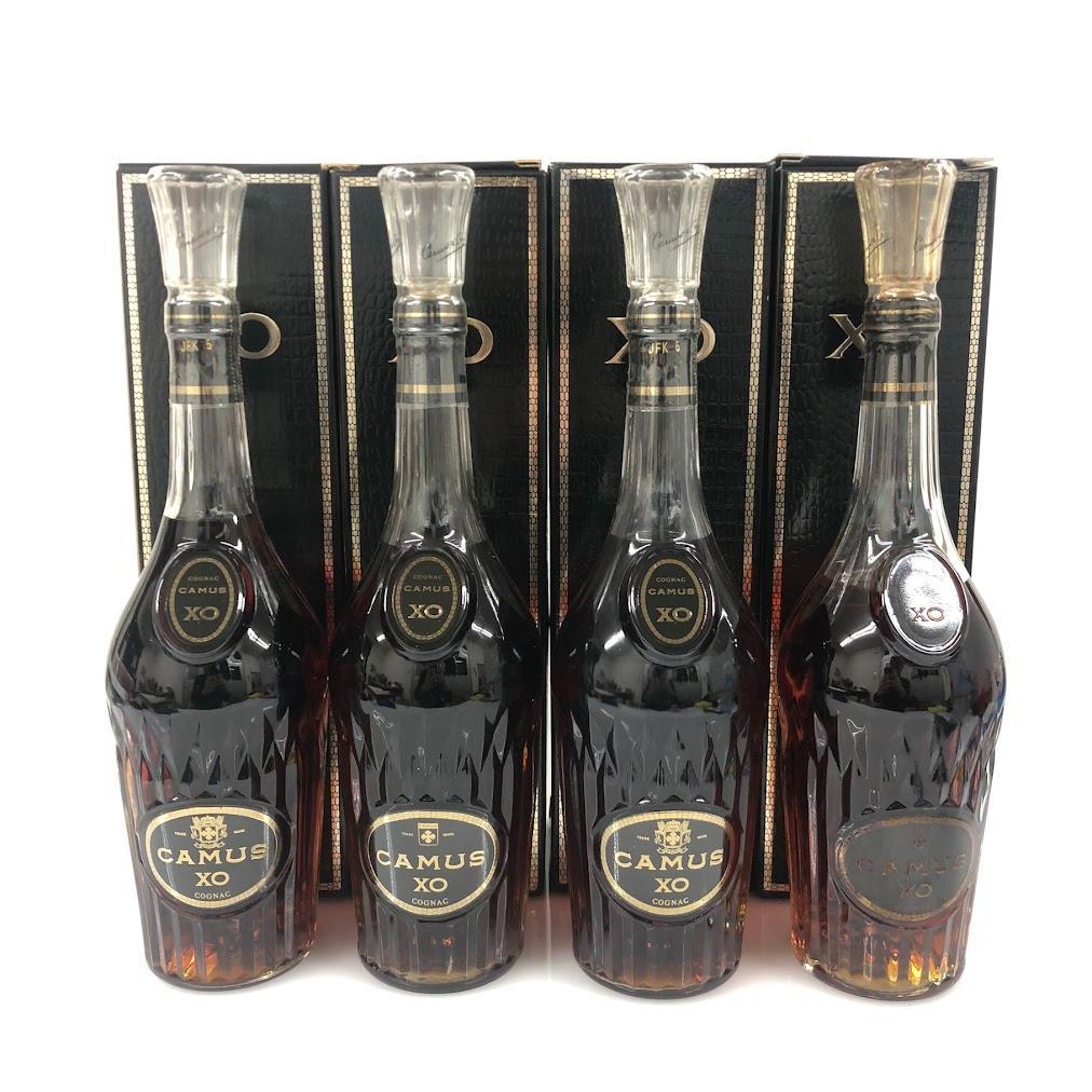 【未開栓】CAMUS XO コニャック 4本セット ロングネック 箱付き
