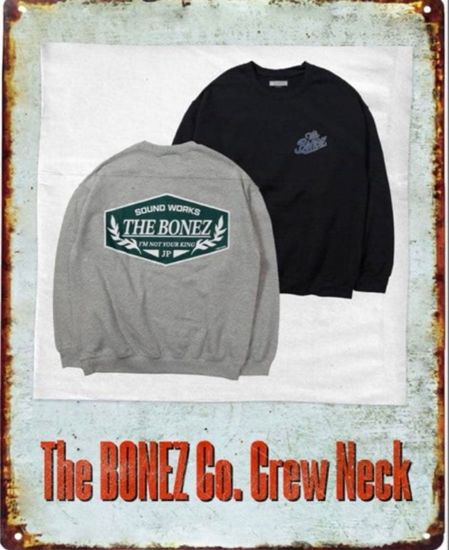 The BONEZ Co. Crew Neck GRAY XXL 新品未開封