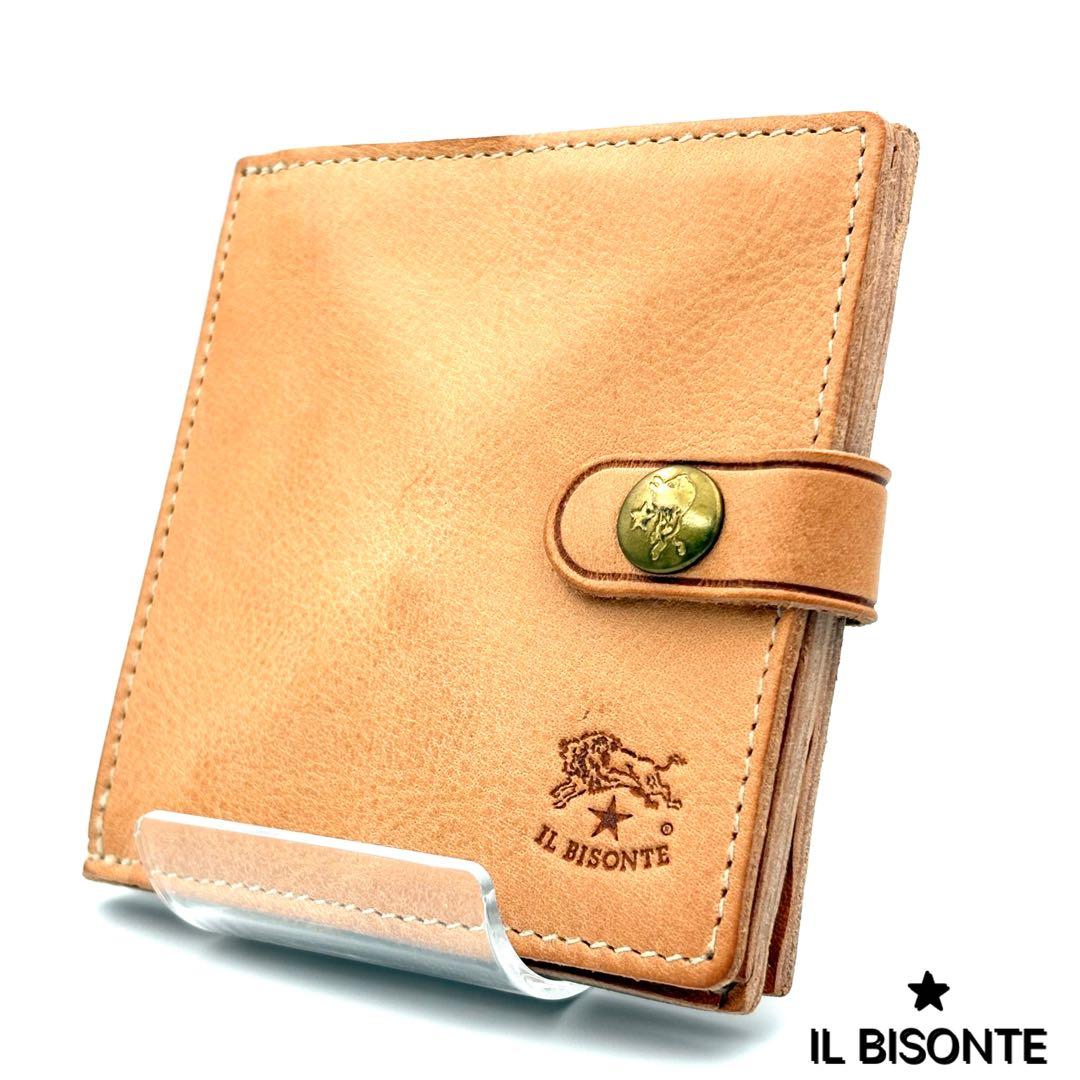 IL BISONTE イルビゾンテ 二つ折り財布　ヌメ　定番　ウォレット 美品