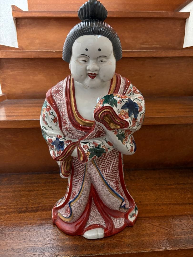 お多福　置物