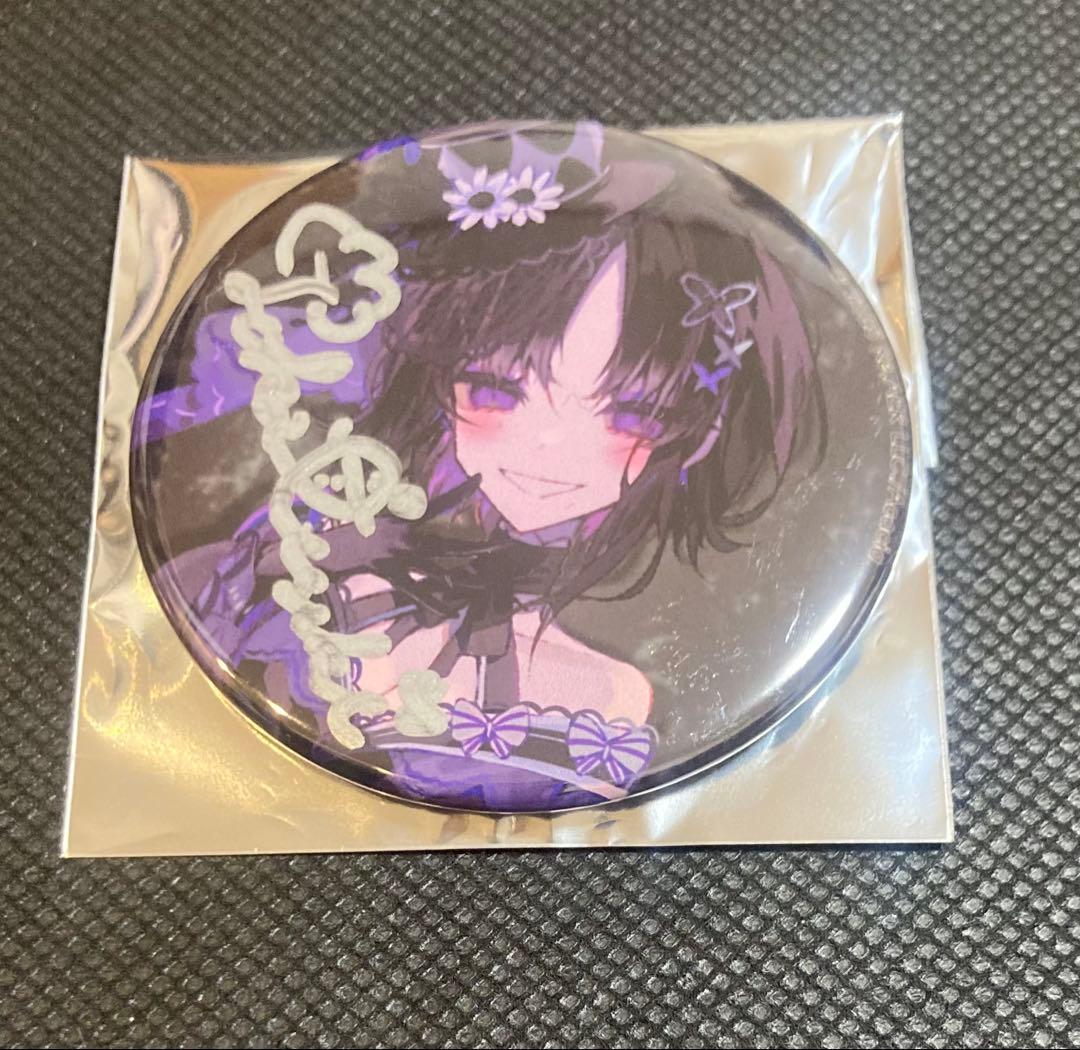 魔法少女ノ魔女裁判　宝生マーゴ　缶バッジ　キャスト直筆サイン入り　樹冬華