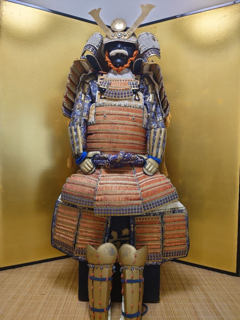 ★★☆全国送料無料☆緋縅本小札大鎧☆等身大大鎧一領☆鎧兜・甲冑★★