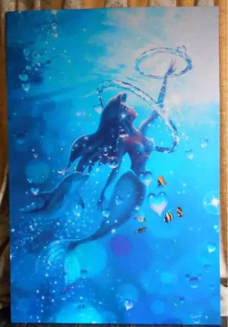 ラッセン　リーチングフォローラブ　ディズニー 木枠サイズ60㎝×90㎝