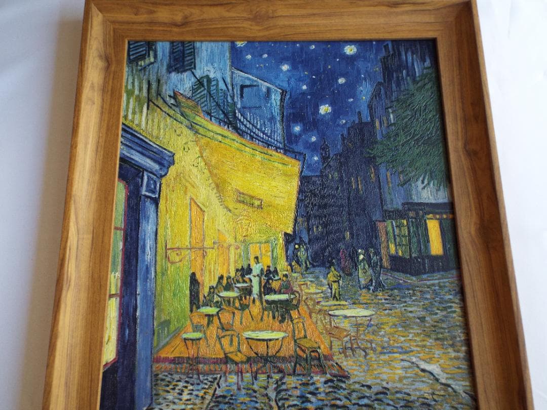 ゴッホ　夜のカフェテラス　ゴッホの立体複製画「アルゴグラフ」