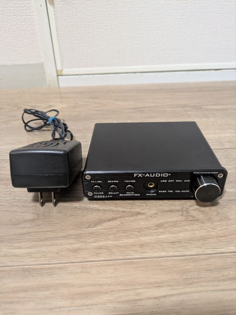 FX-AUDIO- D302J++[ブラック]　アダプター付き