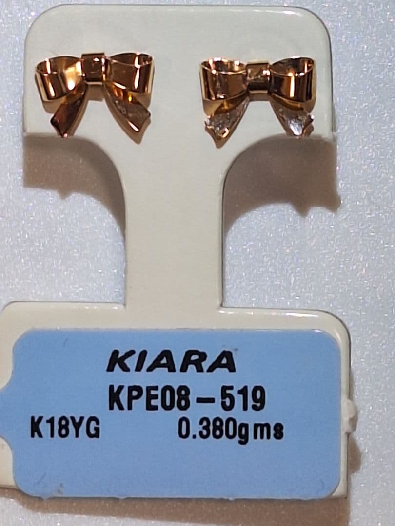 専用　KIARA　リボン　ピアス　K18YG