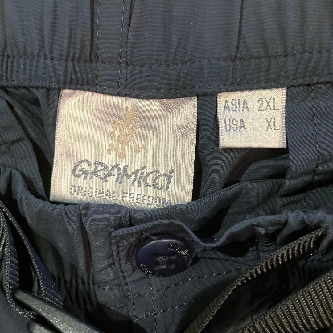 グラミチ ナイロンパッカブルトラックパンツ 2XLブラックインク クライミング