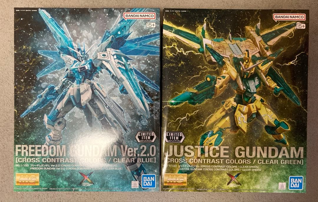 MG フリーダムガンダム2.0 ジャスティスガンダム クロスコントラストカラー