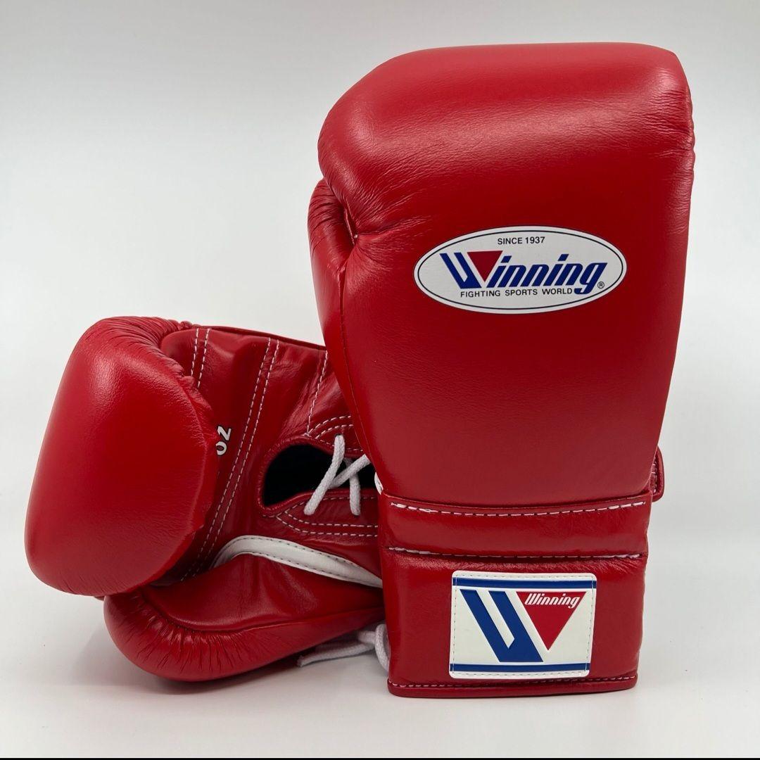 Winning グローブ 12オンス レッド ひも式