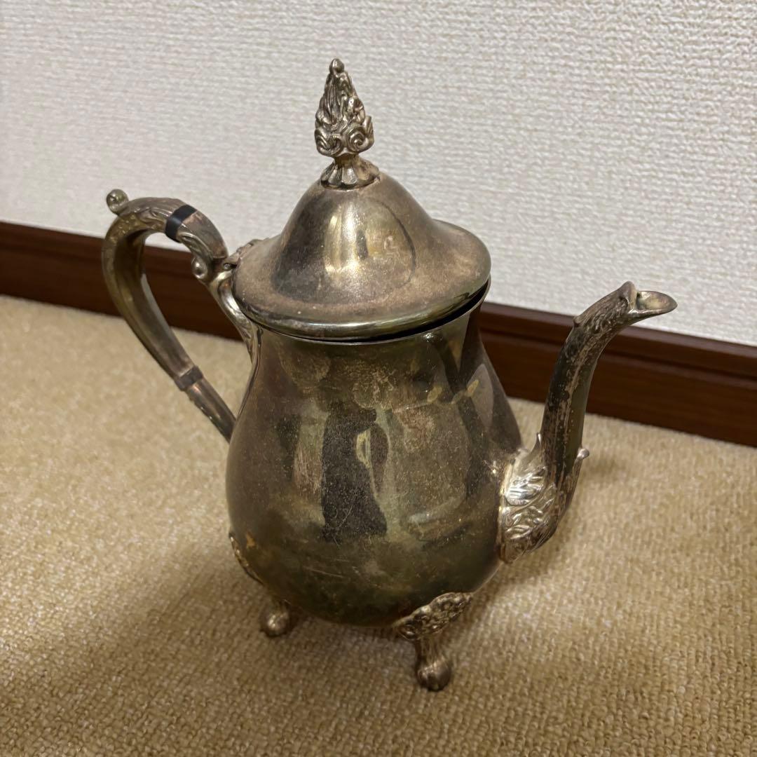 イギリスアンティーク　ティーポット 銀食器 silver plated