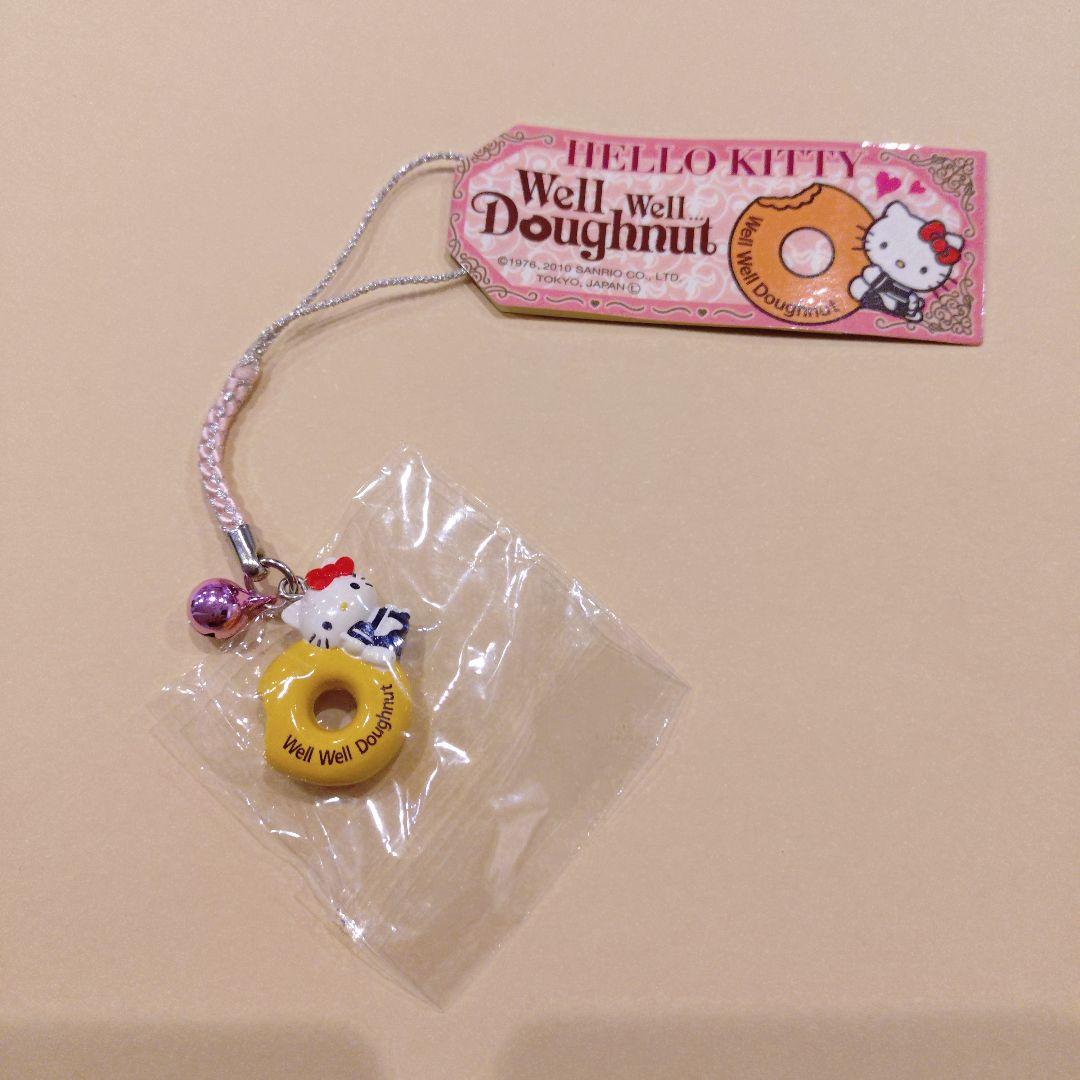 へ*可様 ハローキティ Well Well Doughnut ストラップ　地域限