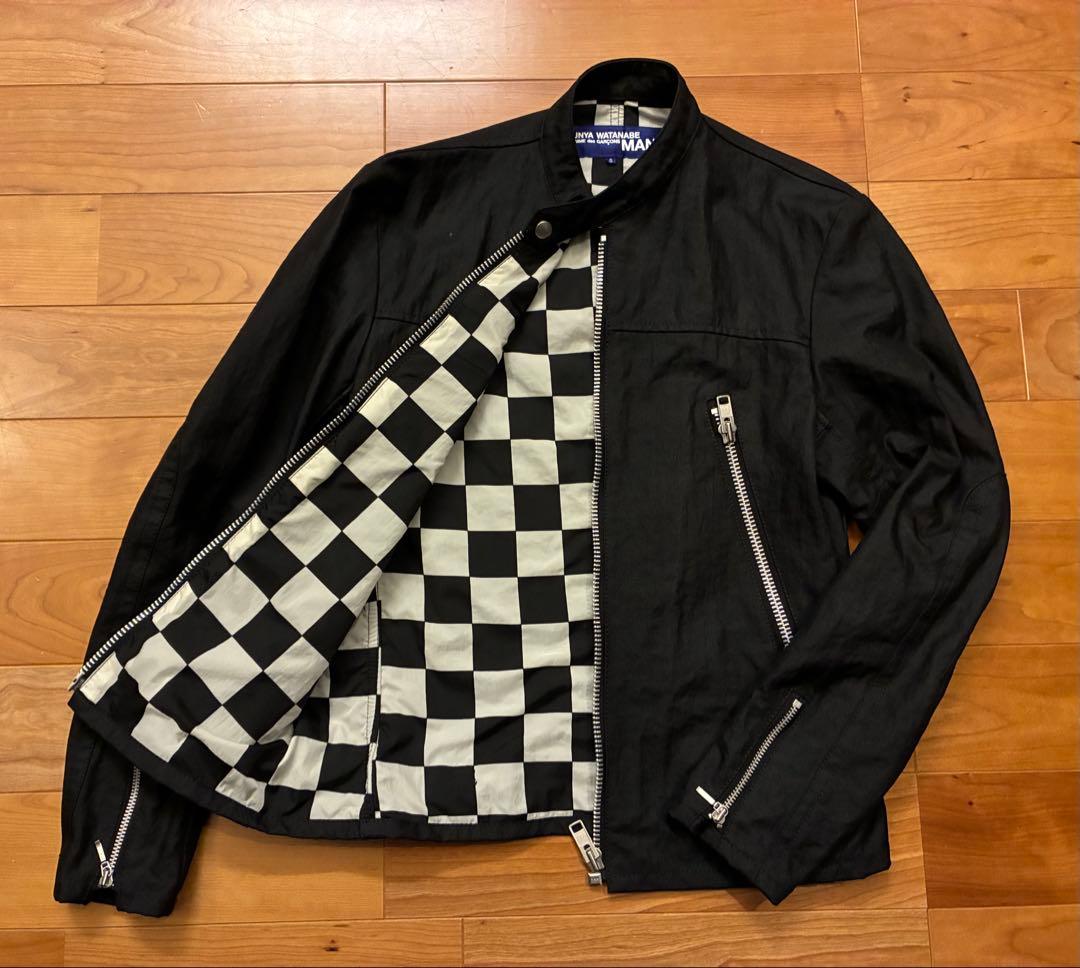 JUNYA WATANABE ジュンヤワタナベ ハの字ライダース　黒　S