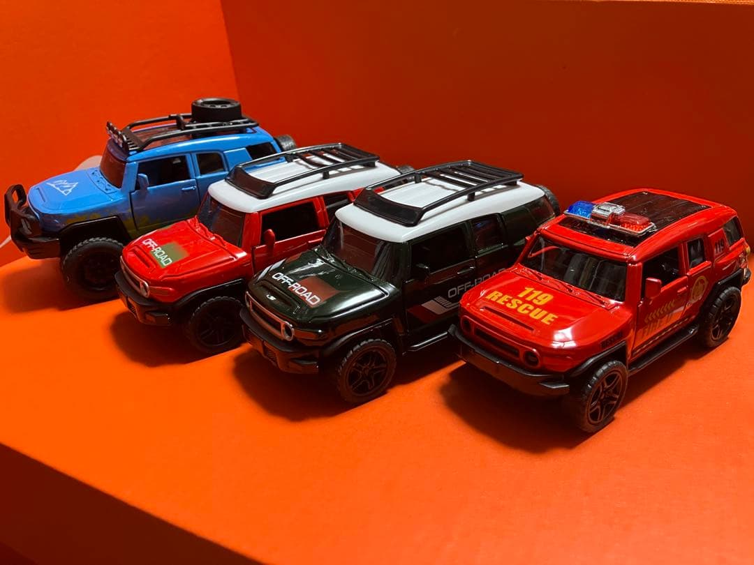限定4台セット fjクルーザー cruiser SUV ミニカー