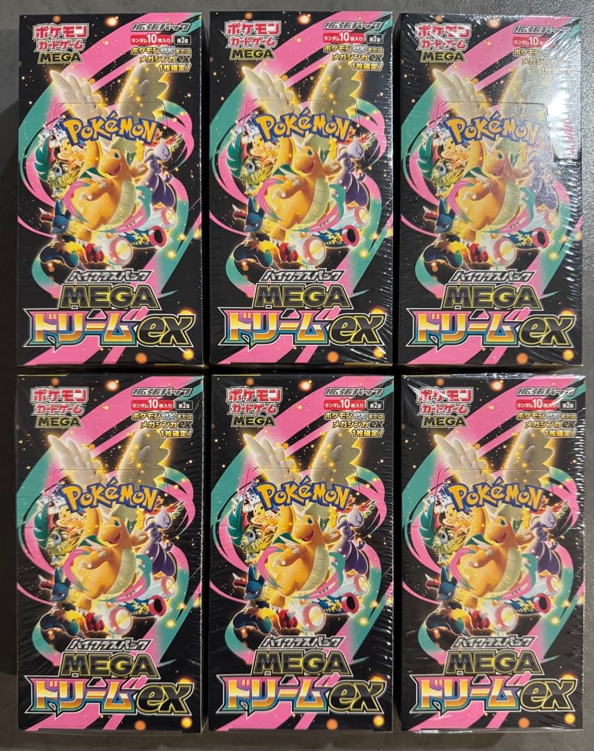 ポケモンカード MEGAドリームex 6BOX シュリンク付き新品未開封