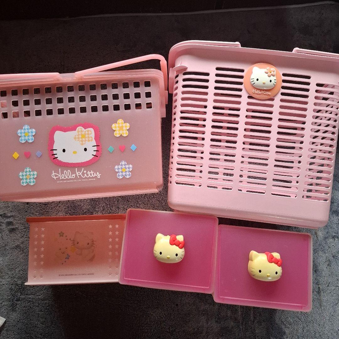 希少激レアHello Kitty 収納バスケット 5個セット