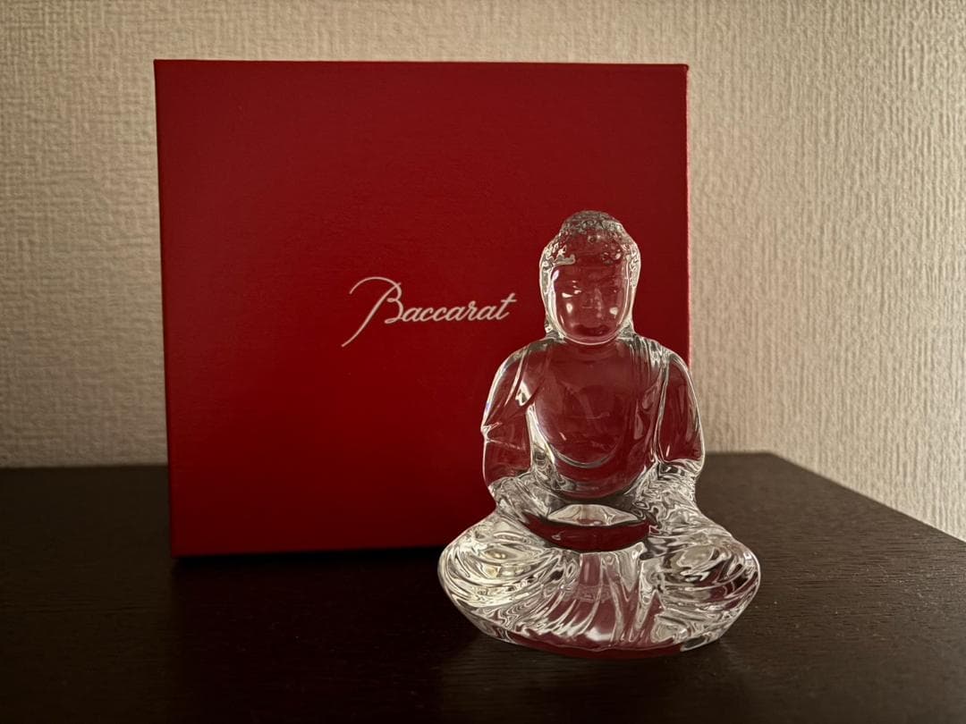 ※大幅値下げ※【バカラ／Baccarat】クリスタルフィギュア仏陀(ブッダ)