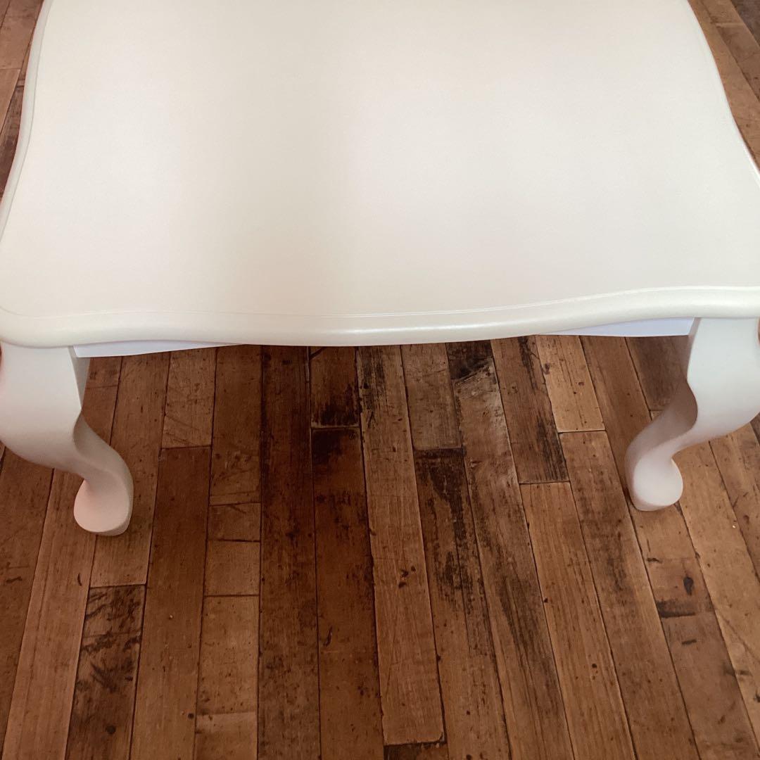 こたつ 猫脚 長方形テーブル 姫系 姫家具 アンティーク風 ねこ脚 猫足