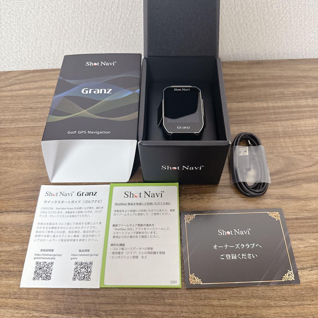 ショットナビ Shot Navi Granz（ブラック）　GPSゴルフナビ
